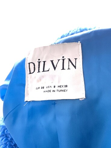 36 Beden mavi Renk Dilvin Kaban %70 İndirimli.