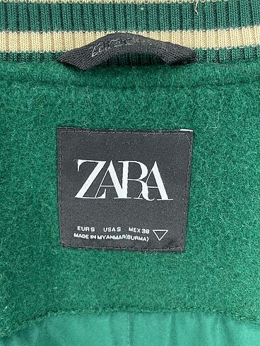 s Beden yeşil Renk Zara Bomber %70 İndirimli.