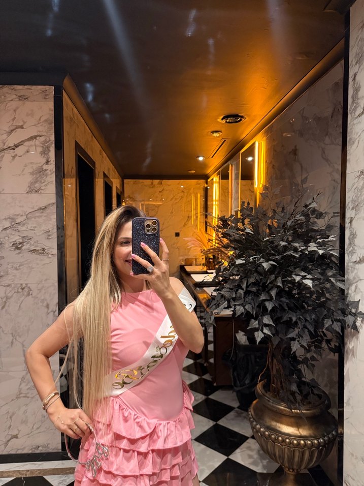 Pembe Mini Fırfırlı  Elbise - Görsel 2