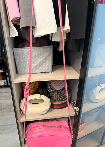 Tommy Hilfiger Ayarlanabilir Pembe Omuz Çantası - Görsel 6