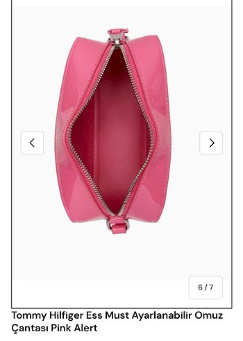 Tommy Hilfiger Ayarlanabilir Pembe Omuz Çantası - Görsel 3