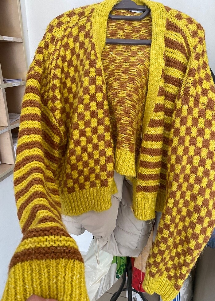 Zara sarı hırka - Görsel 2