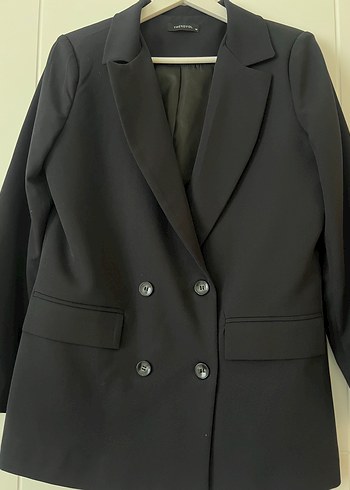 Trendyol & Milla Düğmeli Siyah Kadın Blazer Ceket