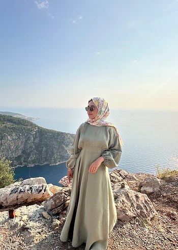 Trendyol & Milla Kadın Haki Uzun Elbise