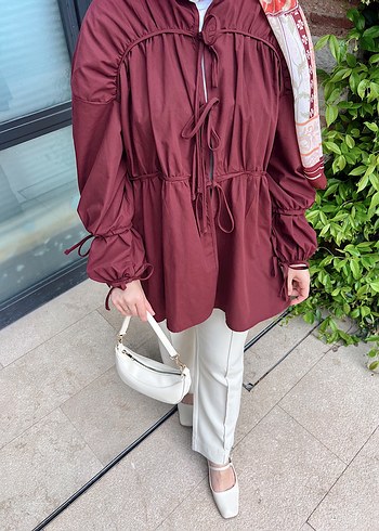 38 Beden bordo Renk Bordo tunik