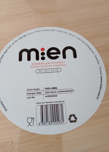 Diğer Mien Yuvarlak Ahşap sunum tabla donebilir