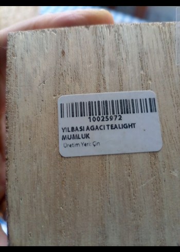 Beden Dekoratif Ağaç mumluk