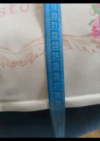 Vintage Baskılı Bej kırlent - Görsel 4