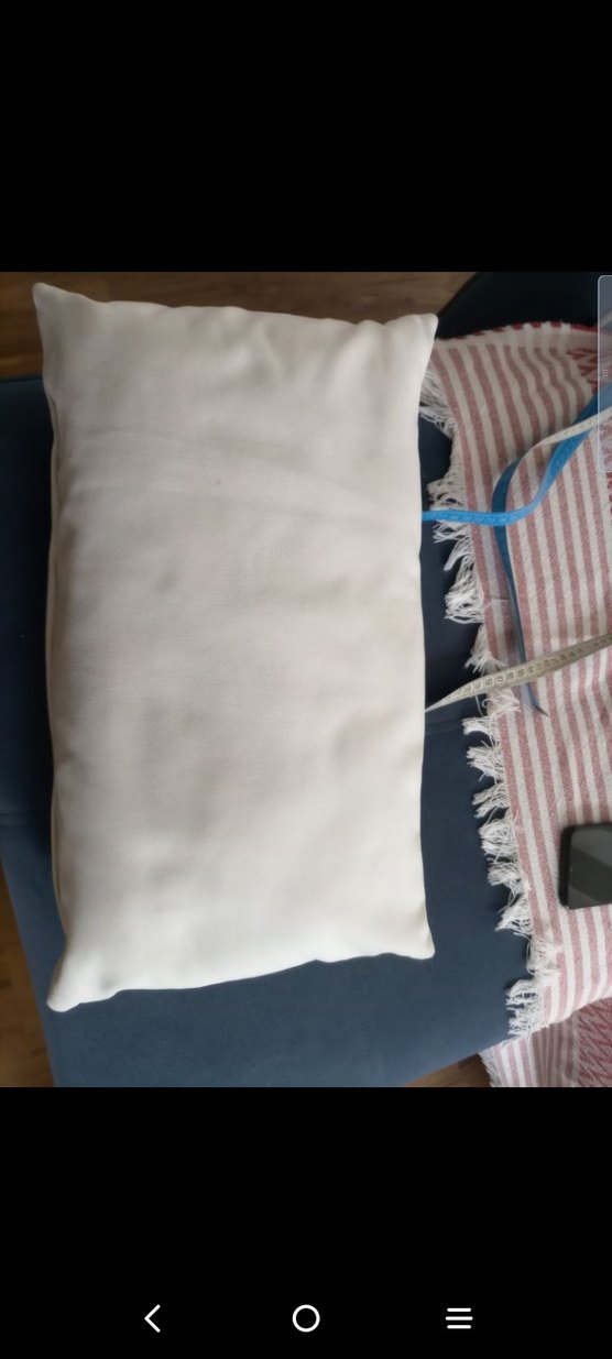 Vintage Baskılı Bej kırlent - Görsel 5