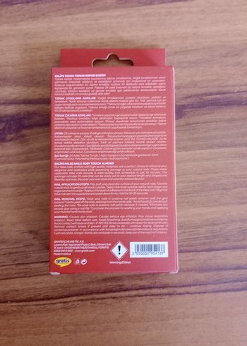 Eklips Kırmızı Parlak Takma Tırnak 24'lü - Görsel 3