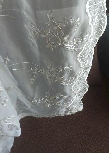 çiçek işlemeli perde 200*150 - Görsel 3