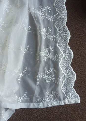 çiçek işlemeli perde 200*150 - Görsel 2