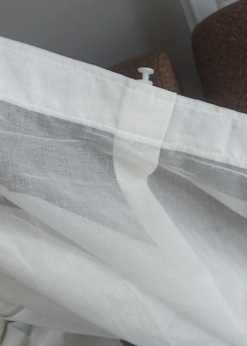 Parlak Beyaz tül perde 195*150 - Görsel 4