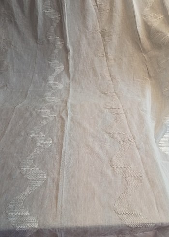 127*181 nakışlı keten tül perde - Görsel 4