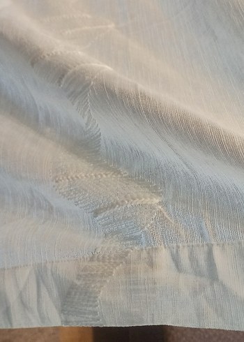 127*181 nakışlı keten tül perde - Görsel 3