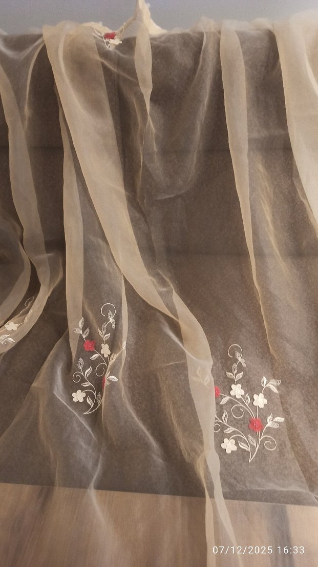 257*225 nakışlı tül perde - Görsel 3