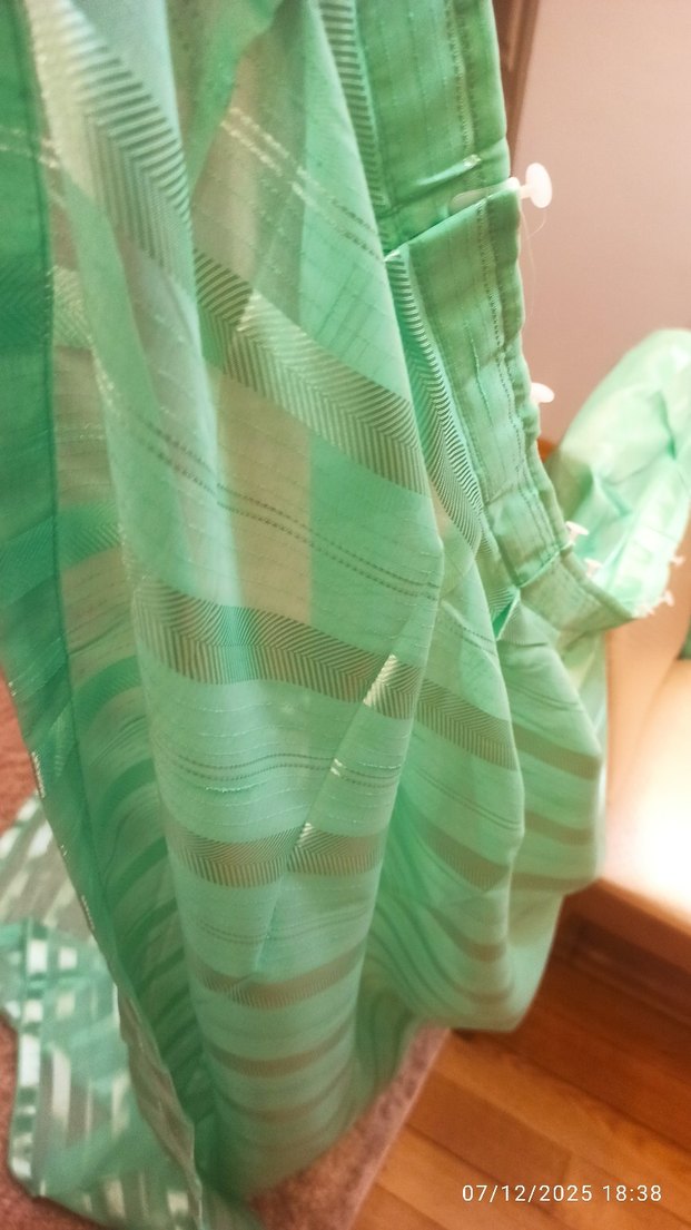 163*164 Parlak Yeşil Modern Perde - Görsel 3