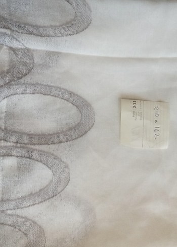 210*162 beyaz keten tül perde - Görsel 4