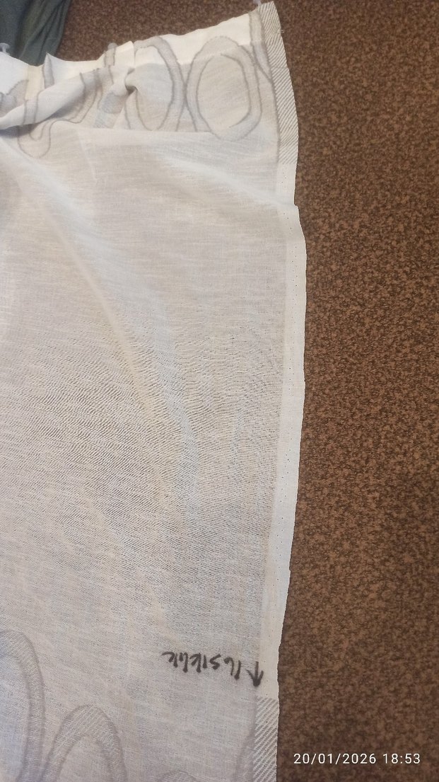 210*162 beyaz keten tül perde - Görsel 5