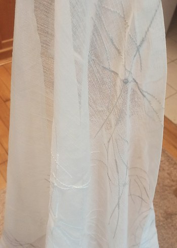 190*146 beyaz keten tül perde - Görsel 2