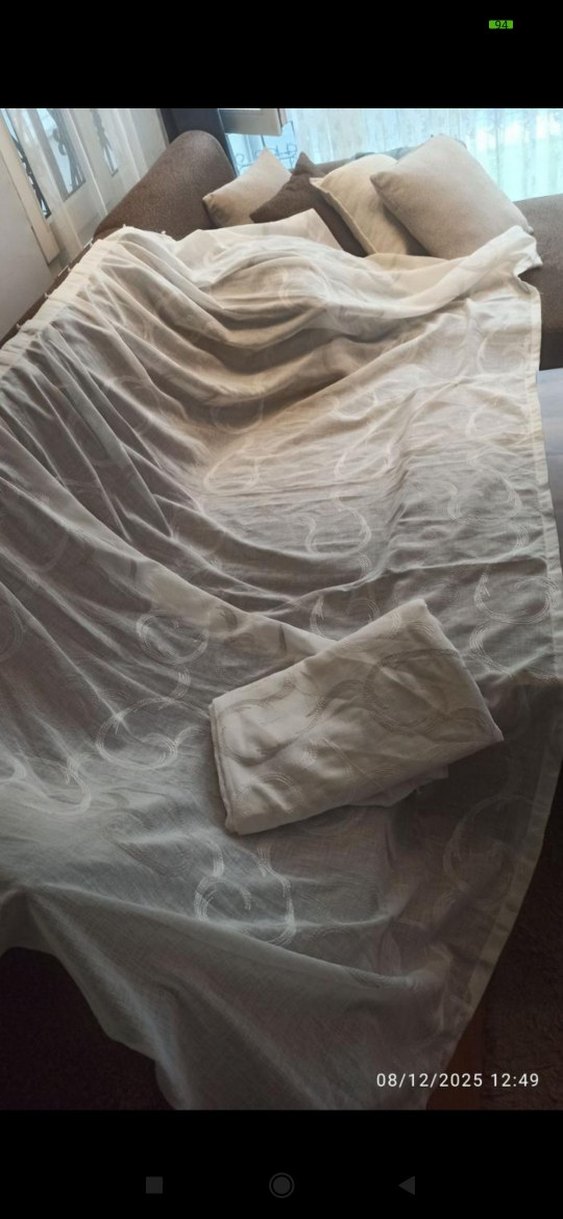 175*107 keten tül perde - Görsel 2