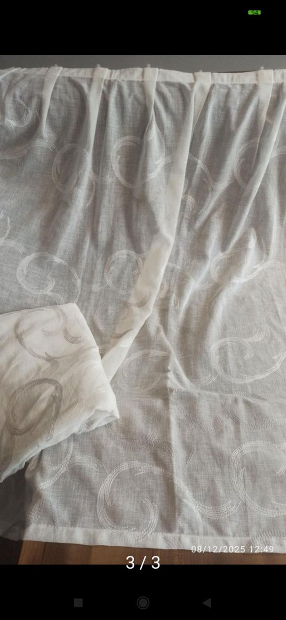 175*107 keten tül perde - Görsel 3