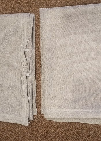 çift kanat tül fon perde - Görsel 4