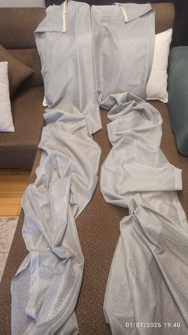 çift kanat tül fon perde - Görsel 2