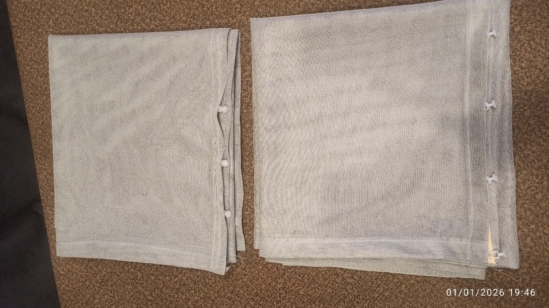 çift kanat tül fon perde - Görsel 4