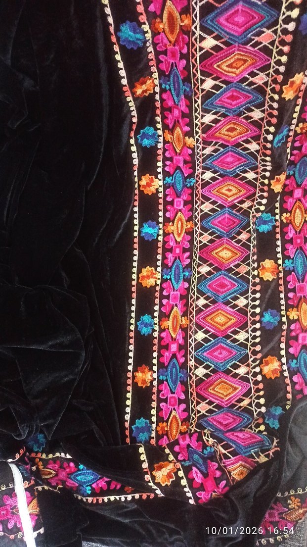 kadife nakışlı fon perde 170*220 - Görsel 2