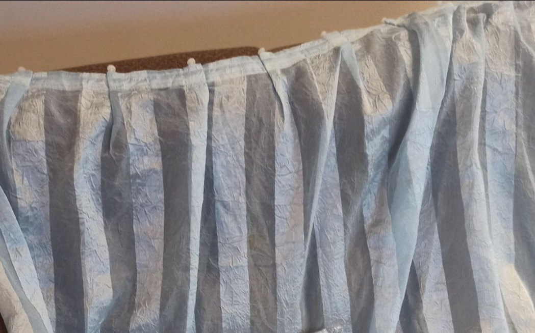 güpürlü mavi perde 133*164 - Görsel 2