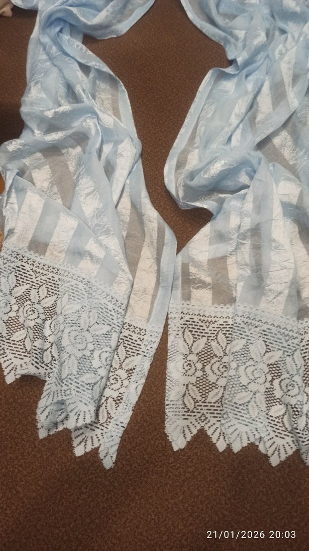 çift kanat tül fon perde 70*250 - Görsel 4