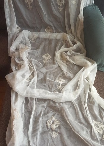 nakışlı tül perde 152*246 - Görsel 2