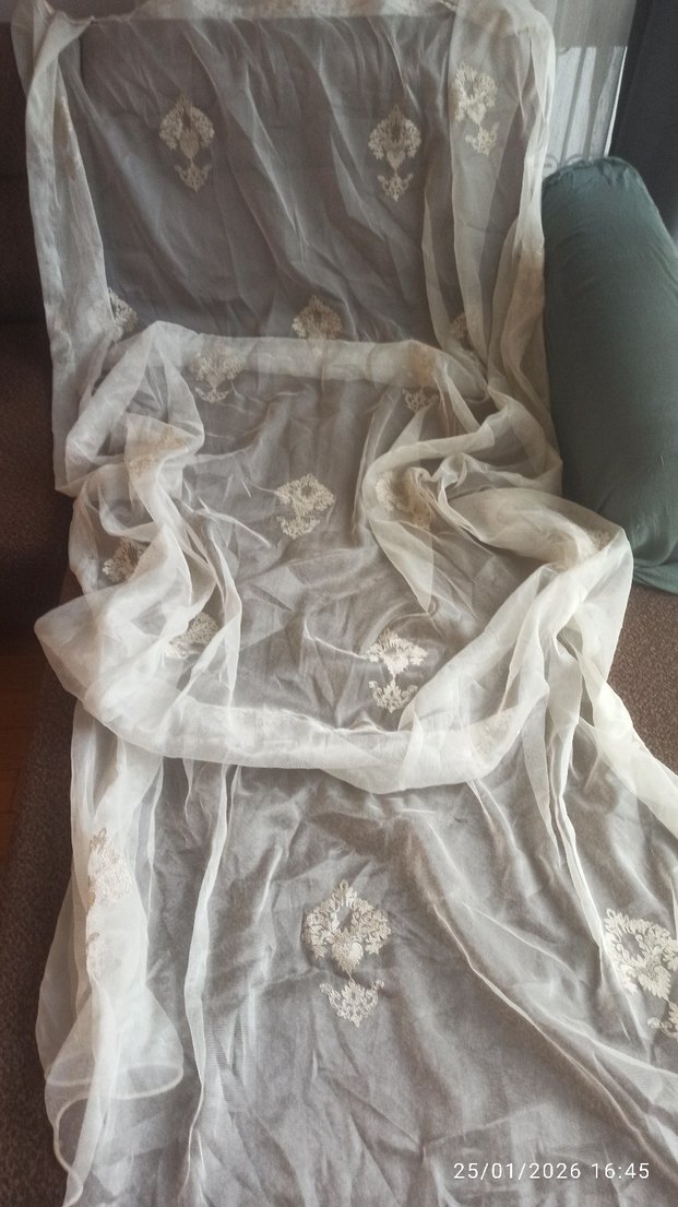 nakışlı tül perde 152*246 - Görsel 2