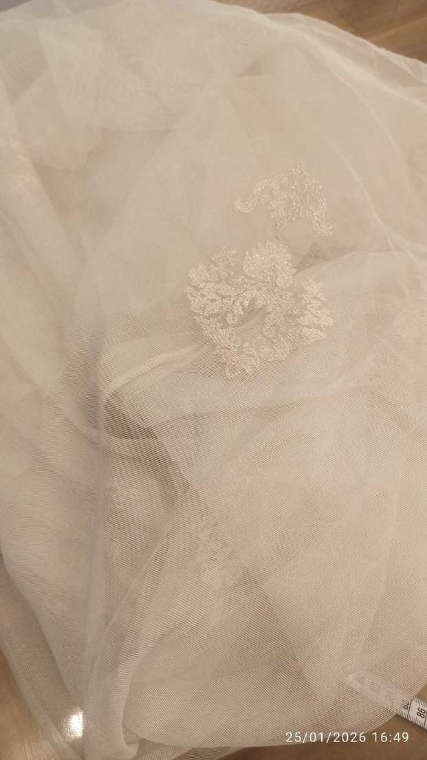nakışlı tül perde 152*246 - Görsel 3