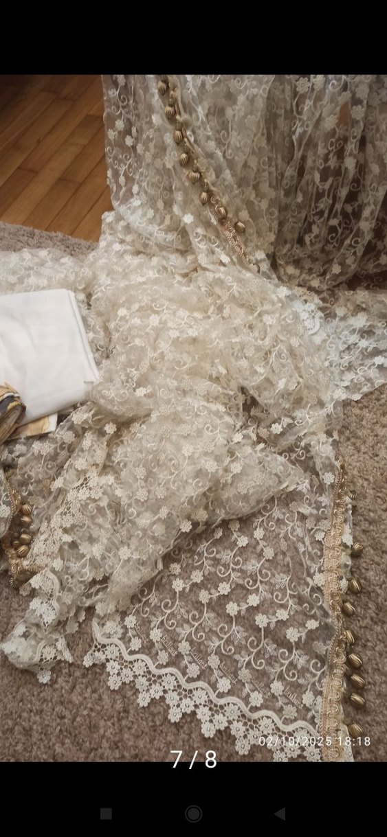 İşlemeli Beyaz Nevresim ve Çarşaf Seti - Görsel 5