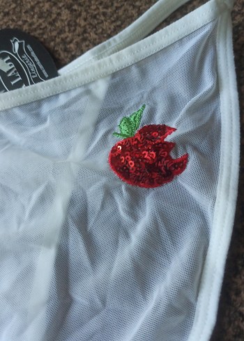Lady Marmalade Nakışlı Beyaz Kadın Külot