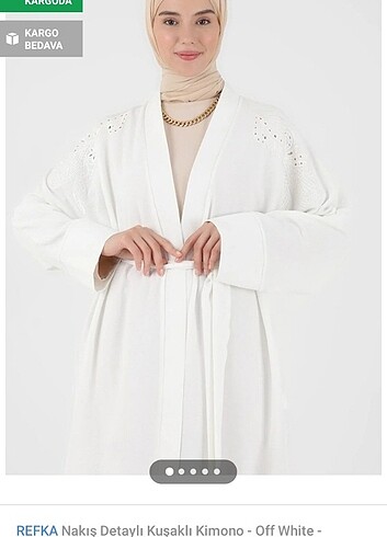 Refka beyaz kimono