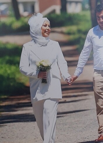40 Beden beyaz Renk Nikah takim