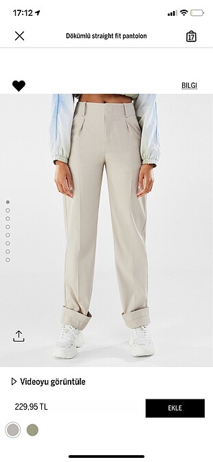 Etiketli bershka pantolon