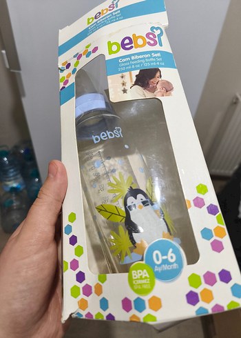 Mavi Penguen Desenli Bebek Biberonu - Görsel 4