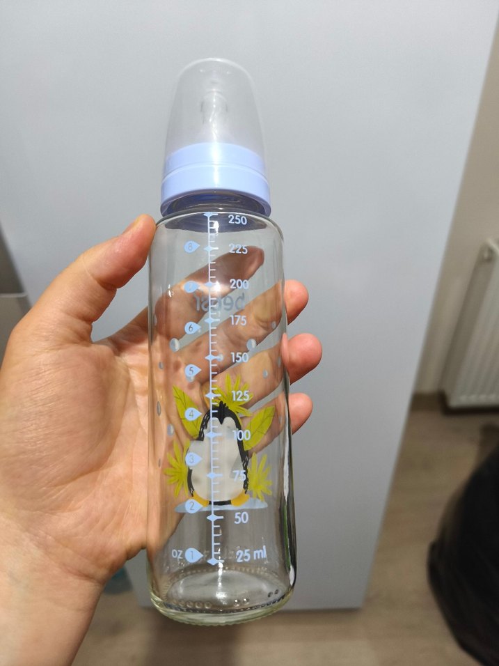 Mavi Penguen Desenli Bebek Biberonu - Görsel 2