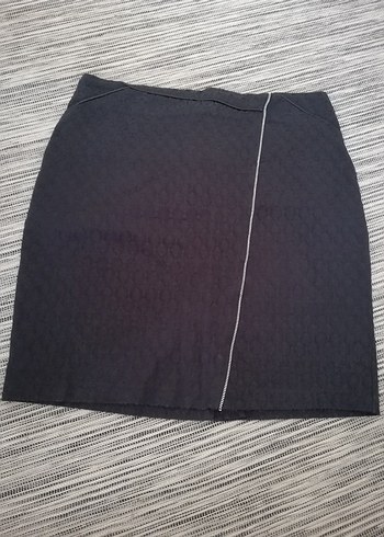 40 Beden siyah Renk Kemer Detaylı Siyah Mini Etek