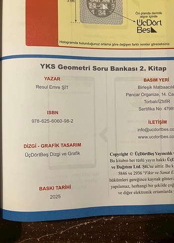 YKS Geometri 2 Konu Anlatımlı Soru Bankası - Görsel 2