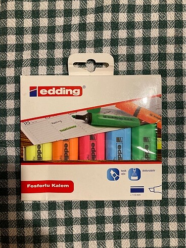 Edding 5 Li fosforlu kalem