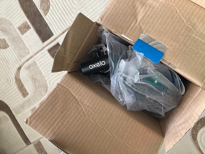 Beden Decathlon Oxelo Mid-3 Siyah Mavi Çocuk Süspansiyonlu Scooter