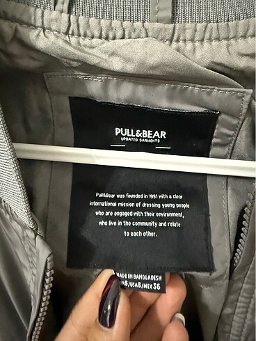 Pull and Bear Pull and bear gri ince ceket
