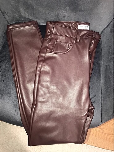 Pull and bear deri pantolon