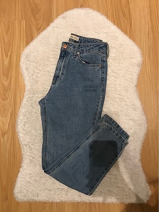 Bershka açık mavi mom jean