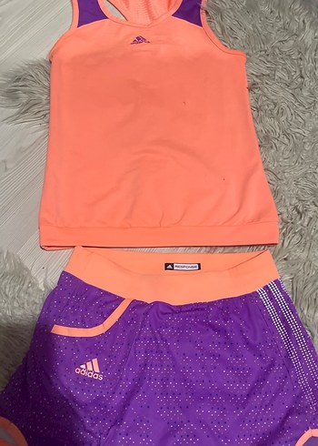 Mor ve Turuncu Spor Takım Mini Etek ve Atlet - Görsel 3